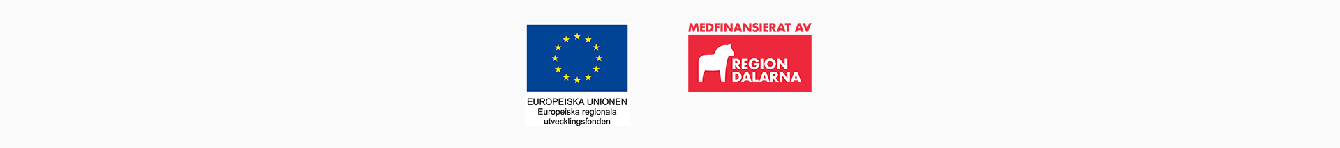 Europeiska Unionens logga. Region Dalarnas logga.