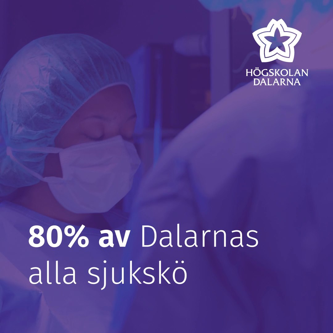 En majoritet av sjuksköterskor och barnmorskor i Dalarna är utbildade på Högskolan Dalarna