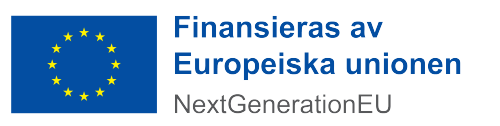 Logotyp "Finansieras av Europeiska unionen"